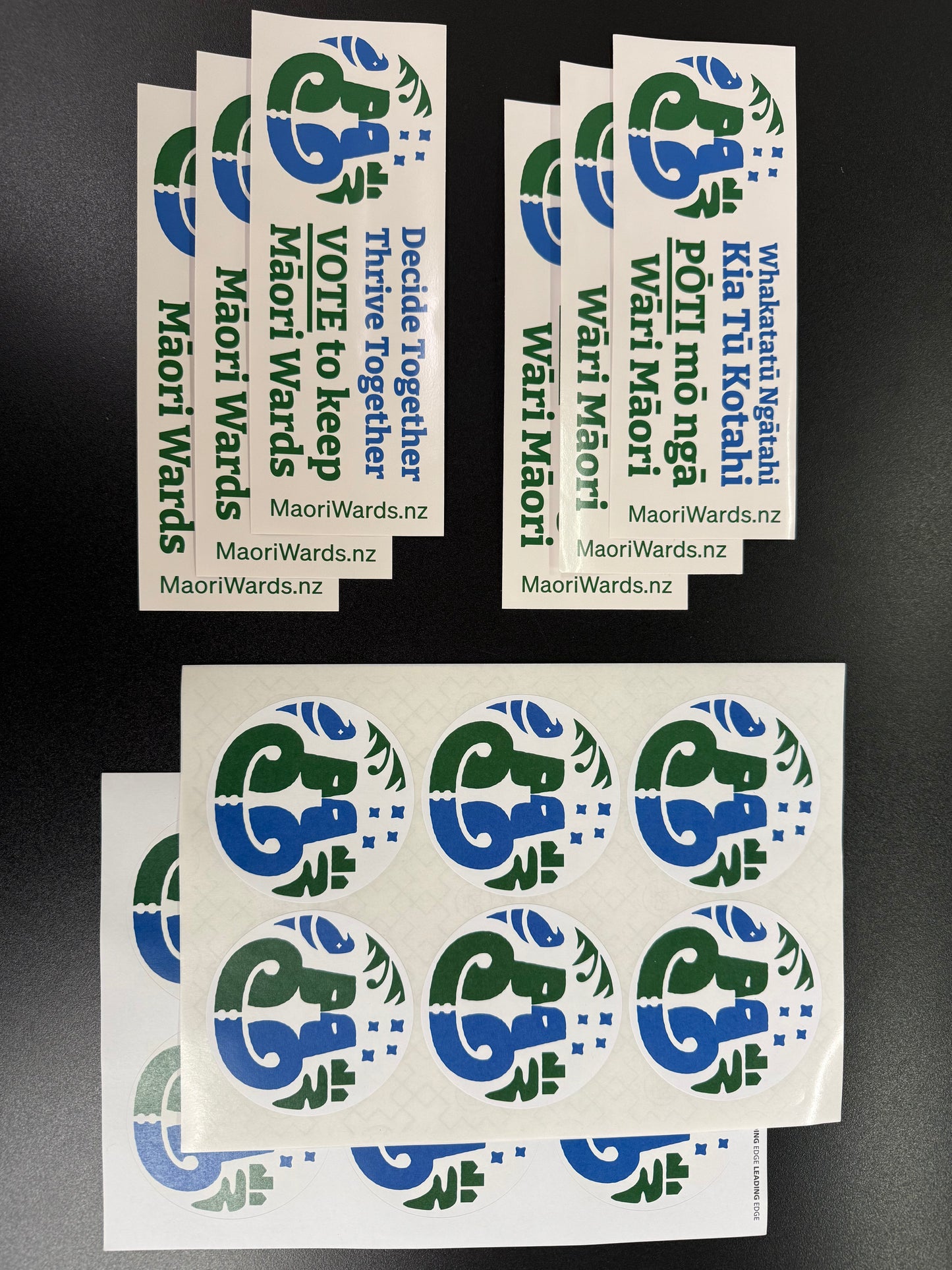 Māori Wards Sticker Pack - Te Reo Māori and English mix