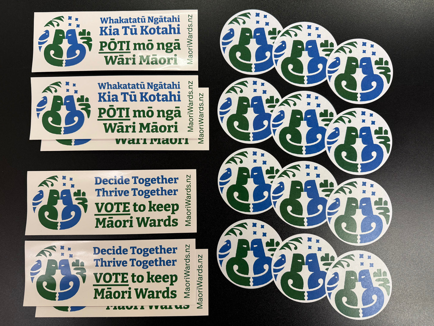 Māori Wards Sticker Pack - Te Reo Māori and English mix