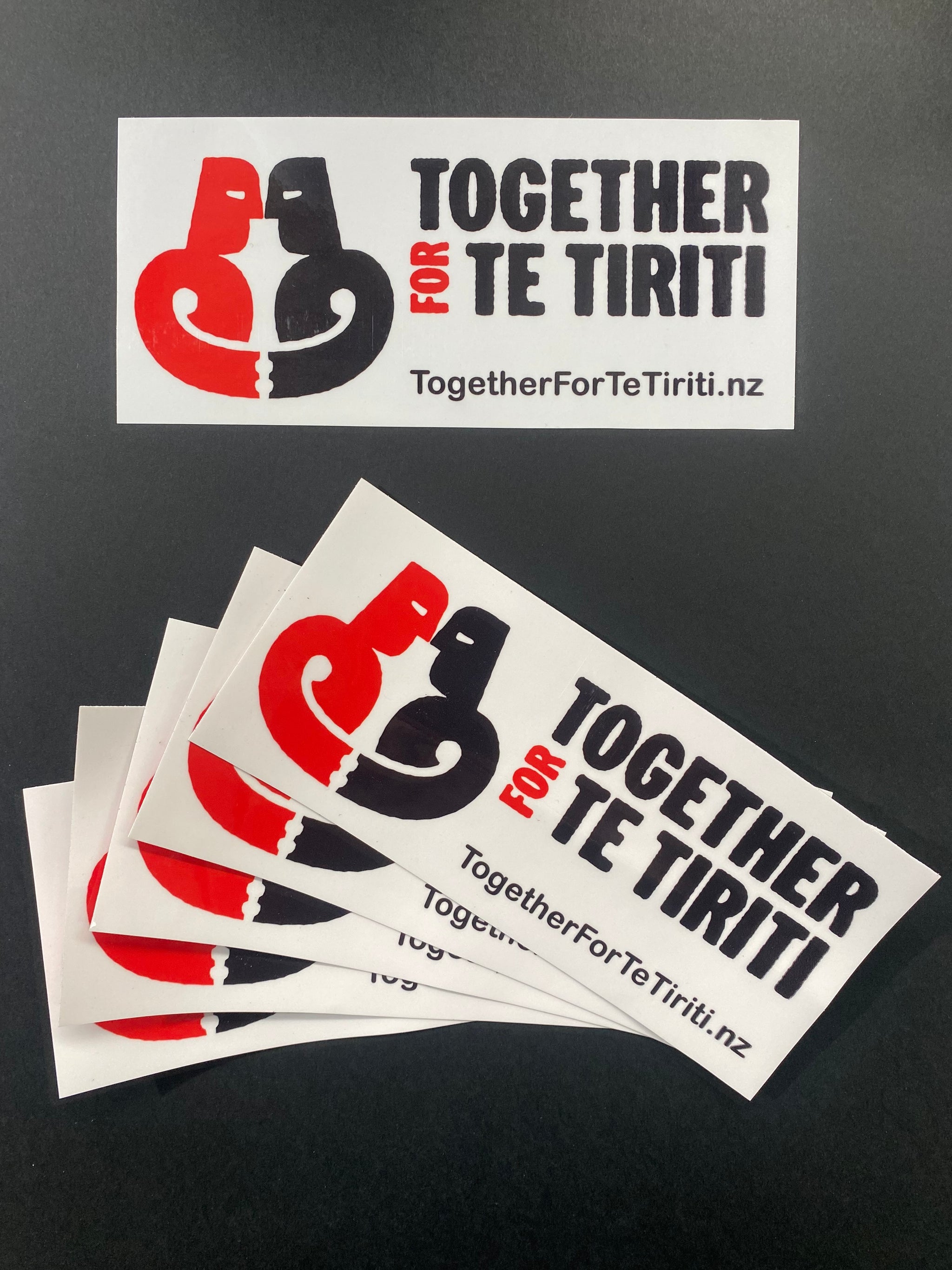 Together for Te Tiriti Stickers